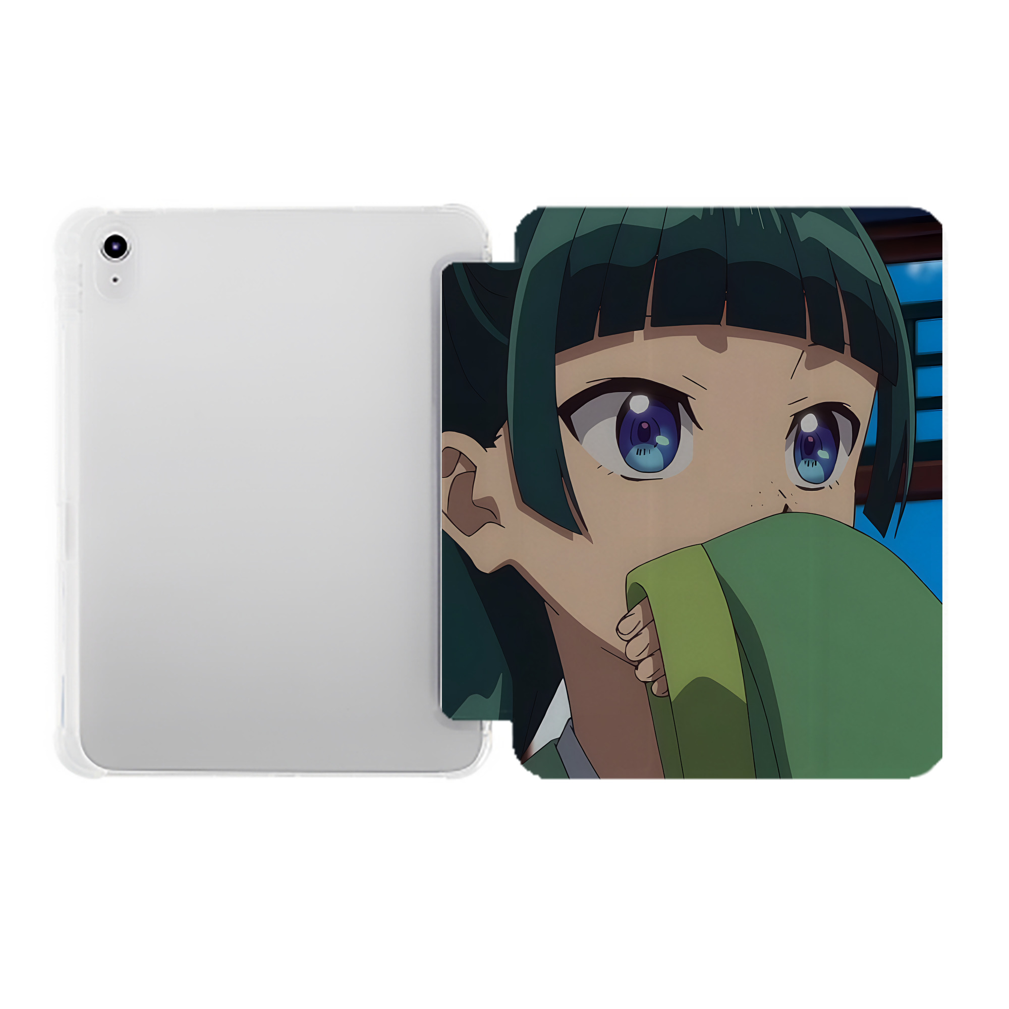 （画像用） 薬屋のひとりごと The Apothecary Diaries IPad ケース ペン収納付き 三つ折りスタンド PUレザー×シリコン 対応機種9.5/10.5/10.9インチ